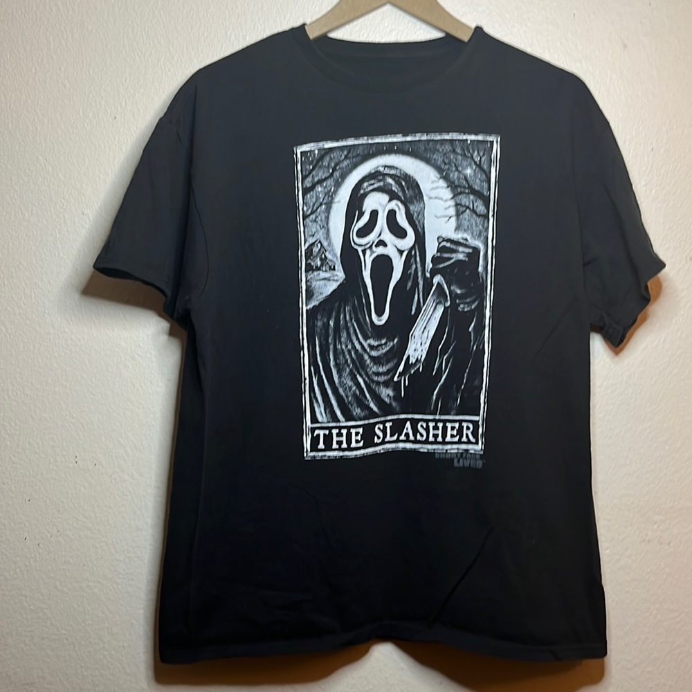 Ghost face the slasher graphic T-shirt